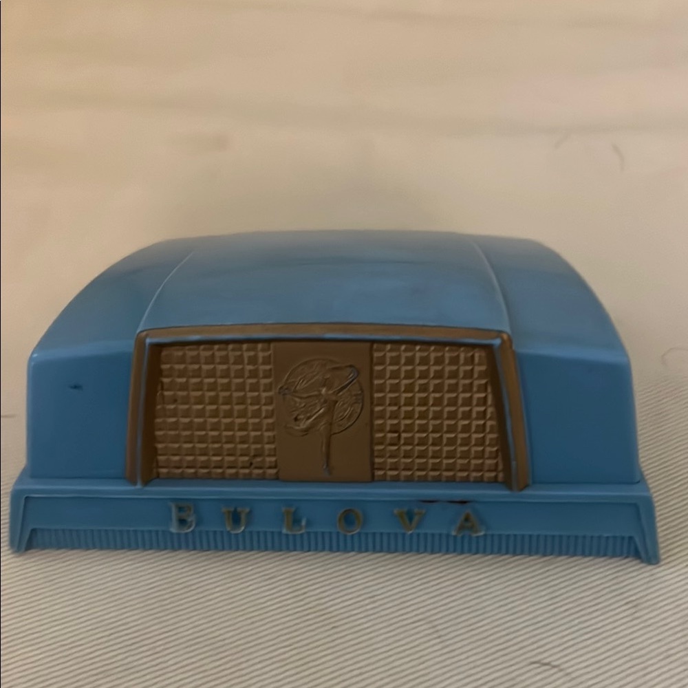 Bulova Vintage 1950s Blue and Brown Vintage Watch Box - Box Only
